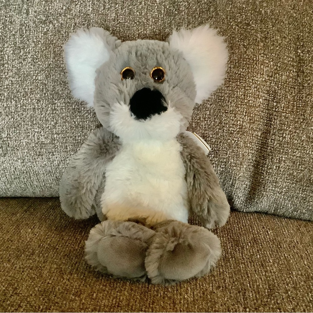 Cute Gray and White Koala Plush
